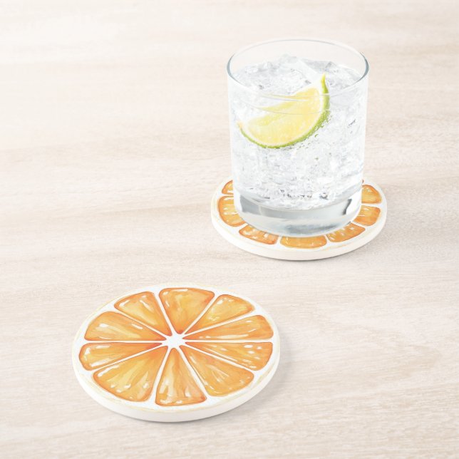 Posavasos Fruta Naranja (Lado)