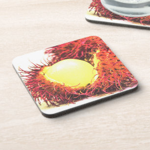 Posavasos "Fruta Rambutan" Foto Cute. ¡Hazte con una en Zazz