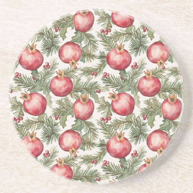 Posavasos Fruta Roja Granada (Frente)