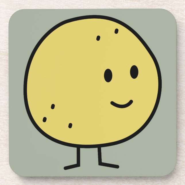 Posavasos Frutas sonrientes felices del pomelo (Frente)