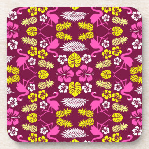 Posavasos Frutas tropicales florales estampadas