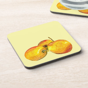 Posavasos Fruto de la fruta de la acuarela