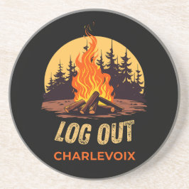 Posavasos Fuego de campamento Charlevoix Michigan