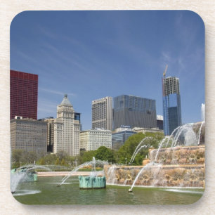 Posavasos Fuente de Buckingham, ubicada en Grant Park, 2