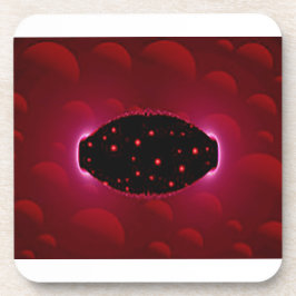 Posavasos Fuente de energía extranjera con esferas de fondo