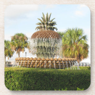 Posavasos Fuente de la piña del SC de Charleston, parque de