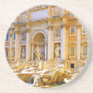 Posavasos Fuente de Trevi Roma Italia Diseño de Recuerdo de