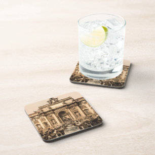 Posavasos Fuente del Trevi del vintage, Roma, Lazio, Italia