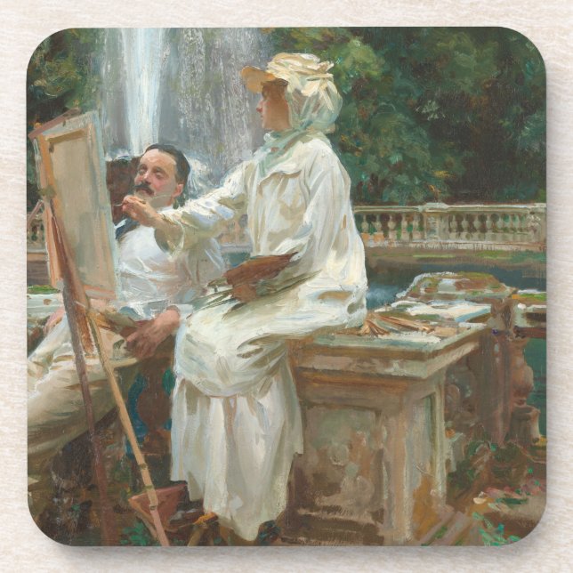 Posavasos Fuente Villa Torlonia Frascati, Italia por Sargent (Frente)