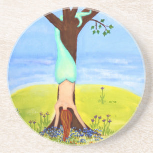 Posavasos "Fuera arte de la sirena del agua"