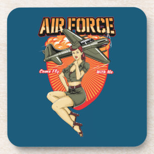 Posavasos Fuerza Aérea Vintage de Aviación