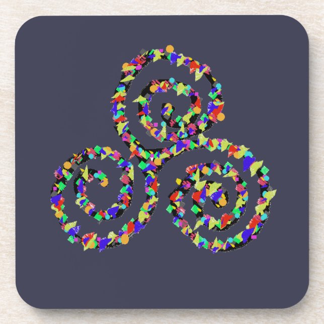 Posavasos Fuerza Celta de Triskelion (Frente)