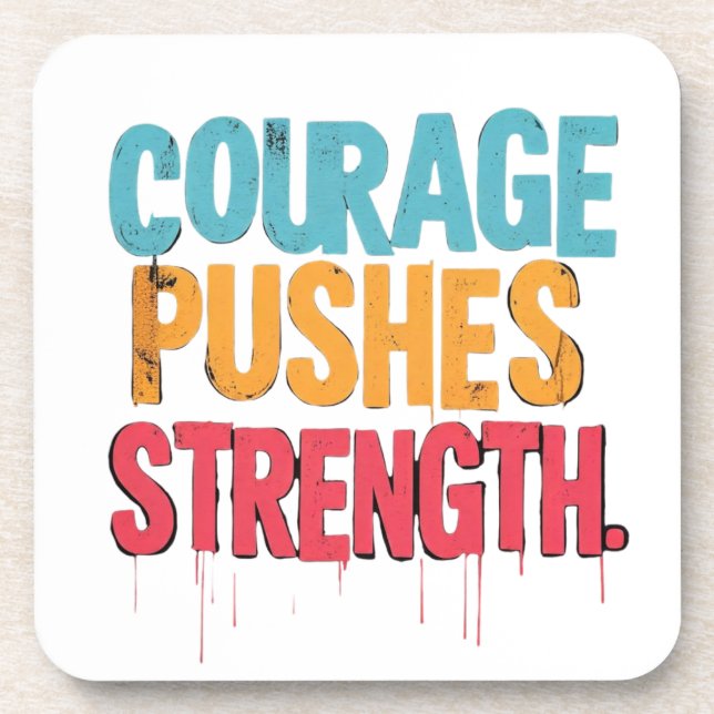 Posavasos Fuerza de los palos de valor (Frente)