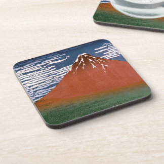 Posavasos Fuji rojo, Volcán Aka Fujiyama Katsushika Hokusai