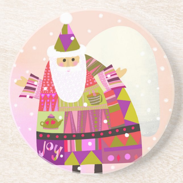 Posavasos Fun Cute Winter Santa Coaster (Frente)