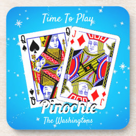 Posavasos Fun Time to Play Pinochle
