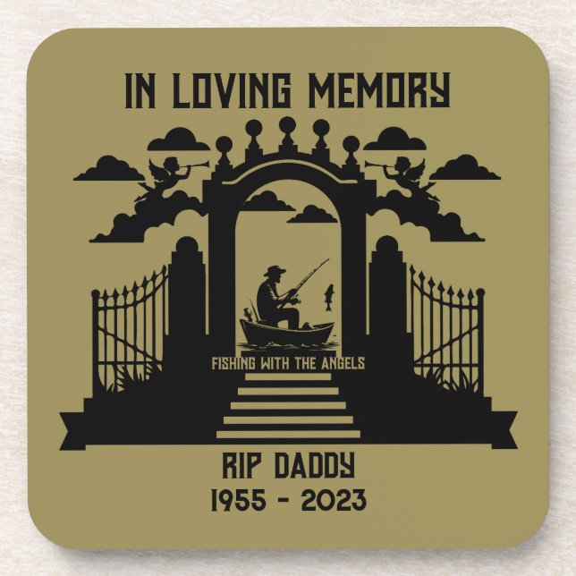 Posavasos Funeral de pesca en memoria (Frente)