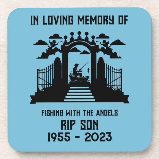 Posavasos Funeral de pesca en memoria (Frente)