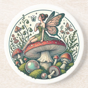 Posavasos Fungus hongos de la Selva de Hadas de champiñón