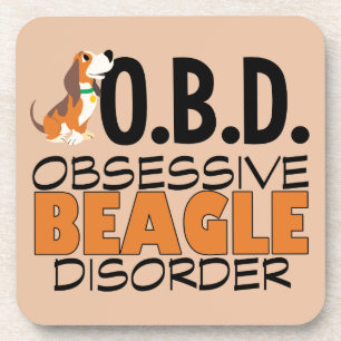 Posavasos Funny Beagle Obssed