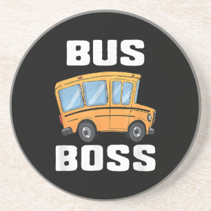 Posavasos Funny Bus Boss School Bus Driver