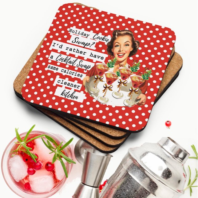 Posavasos Funny Christmas Coaster Retro Best Friend Cookie (Subido por el creador)