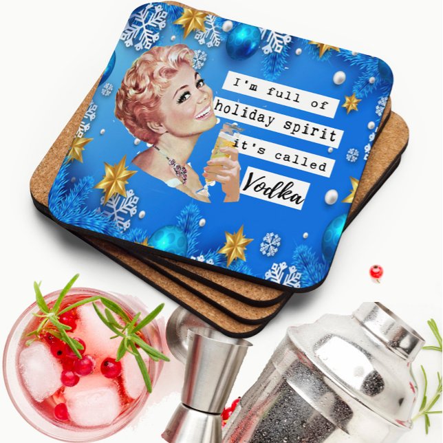 Posavasos Funny Christmas Coaster Retro Best Friend Spirit (Subido por el creador)