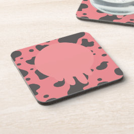 Posavasos Funny Cow Udder Pattern Pink Bebe Coaster