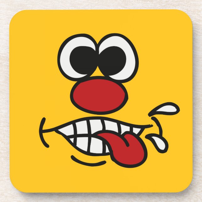 Posavasos Funny Face personalizados (Frente)