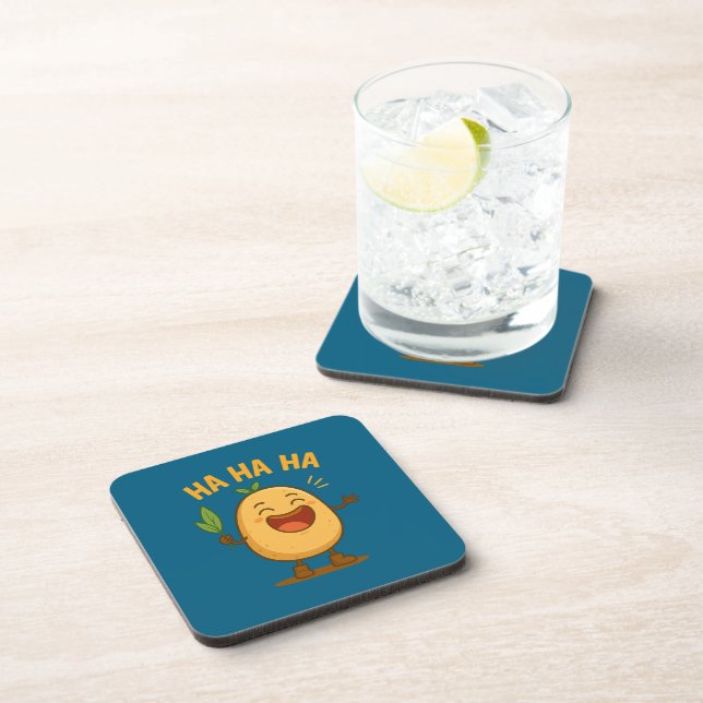 Posavasos Funny Laughing Potato Coaster Set (Lado Derecho)