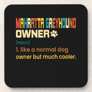 Posavasos Funny Mahratta Greyhound Vintage Retro Dog Mom Dad