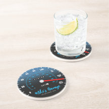 Funny Manly Odometer Speedometer Blue Purpurina