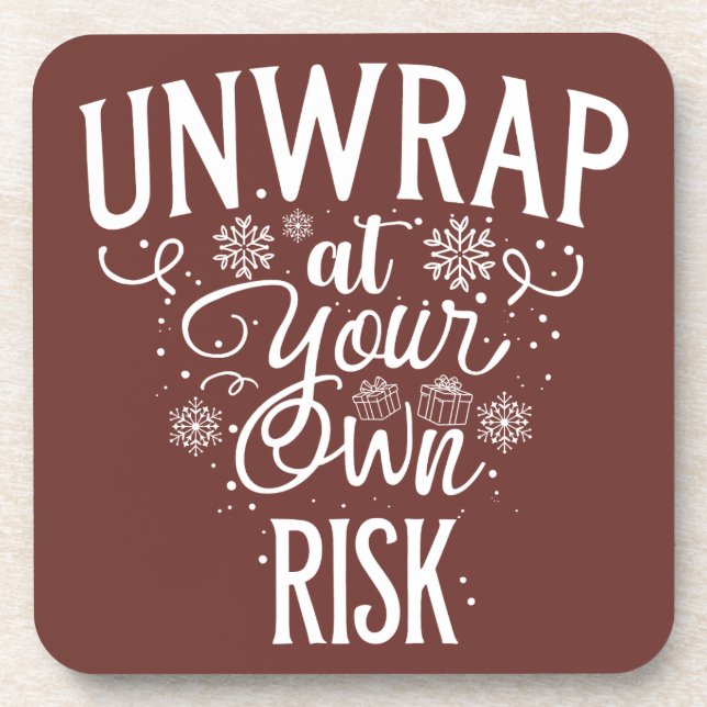 Posavasos Funny Navidades Beáis Coaster (Frente)