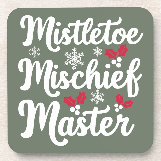 Posavasos Funny Navidades Beáis Coaster (Frente)