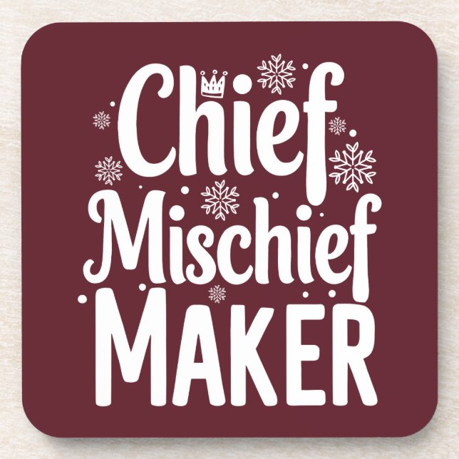 Posavasos Funny Navidades Beáis Coaster (Frente)