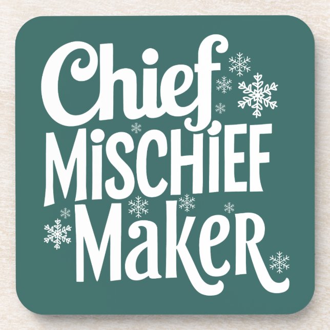 Posavasos Funny Navidades Beáis Coaster (Frente)