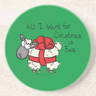 Posavasos Funny Personalizado de Navidades de Holiday Cute S
