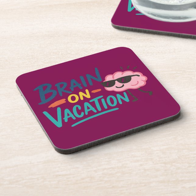 Posavasos Funny Retro Chill Mode Drink Coasters (Set of 6) (Lado Izquierdo)