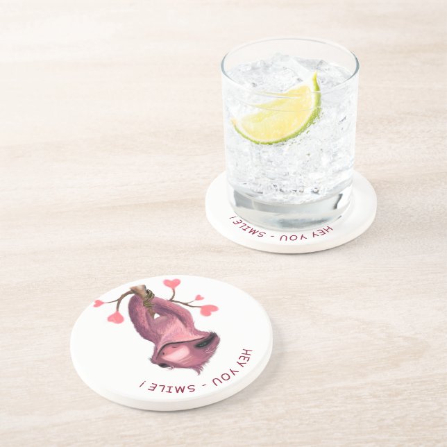 Posavasos Funny Romantic Smile Coaster (Lado)