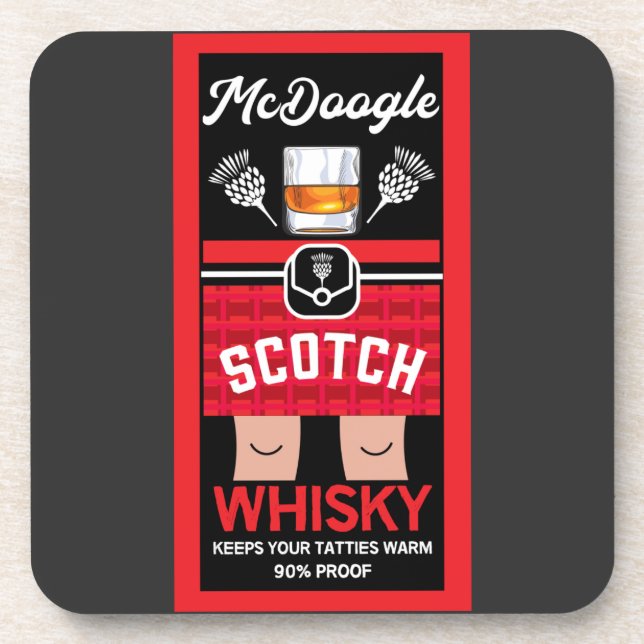 Posavasos Funny Scotch Whisky (Frente)
