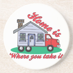 Posavasos Funny Trailer Park Sandstone Coaster