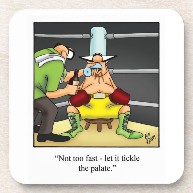 Posavasos Funny Wine Humor Coaster Set (Frente)