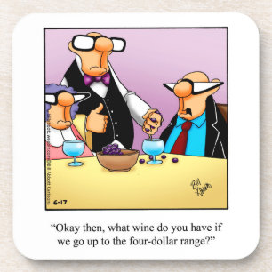 Posavasos Funny Wine Humor Coaster Set