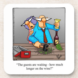 Posavasos Funny Wine Humor Coaster Set