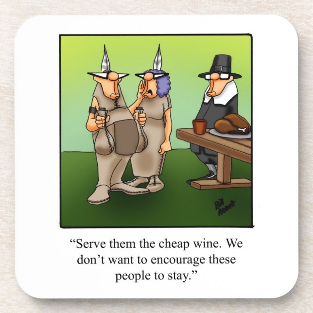Posavasos Funny Wine Humor Coaster Set (Frente)