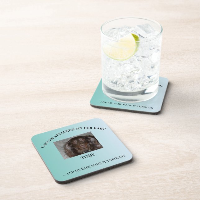 Posavasos Fur Baby Cancer Survivor Hope Design (Lado Derecho)