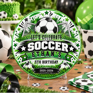 Posavasos Fútbol cumpleaños 5   Fiesta de niños tema deporte