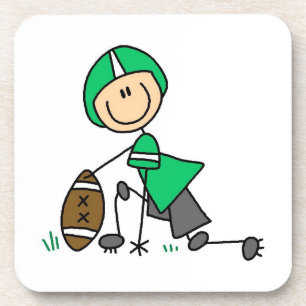 Posavasos Fútbol de Figuras de Palitos Verde