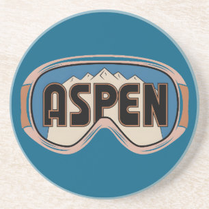 Posavasos Gafas Aspen Snowmass regalos de la estación de esq
