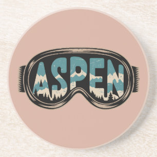 Posavasos Gafas Aspen Snowmass regalos de la estación de esq
